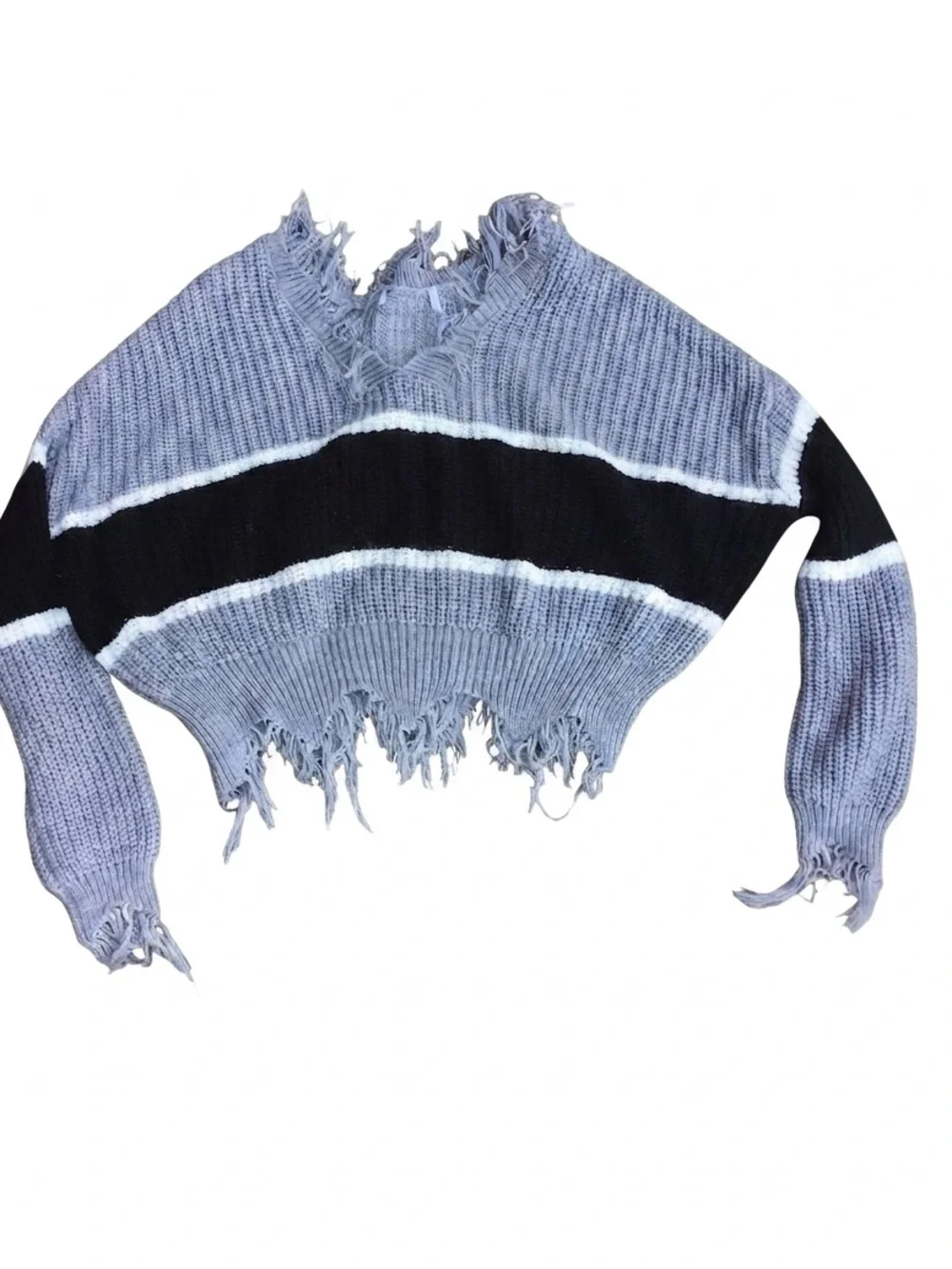 Source Unknown distressed striped